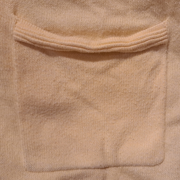 Croft & Barrow Women's Large Sunny Yellow Cardigan Sweater Sleeve Details Pleats - Picture 5 of 10